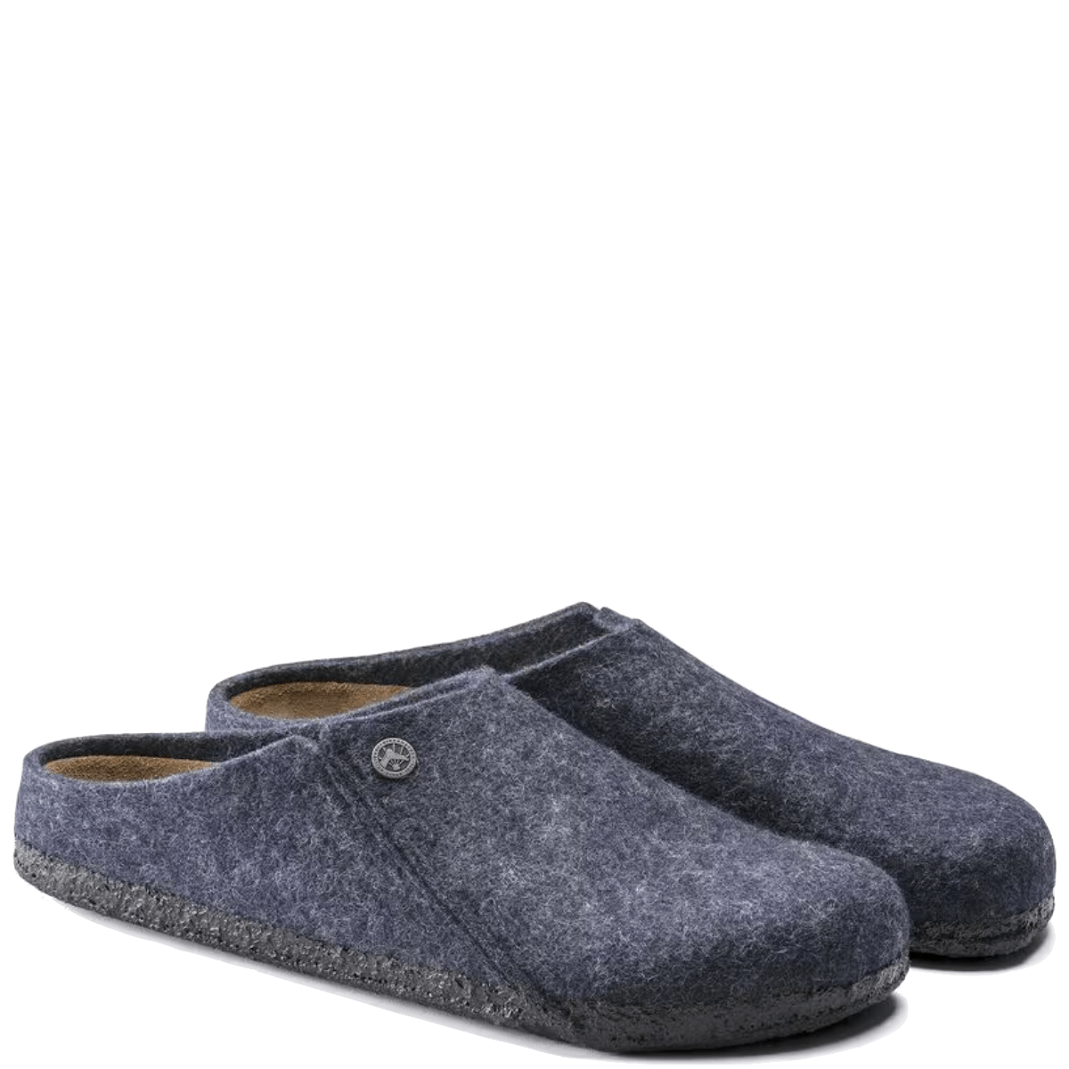 Pantofola Birkenstock Zermatt Feltro Di Lana Dark Blue - Birkenstock - Calzature Savorè