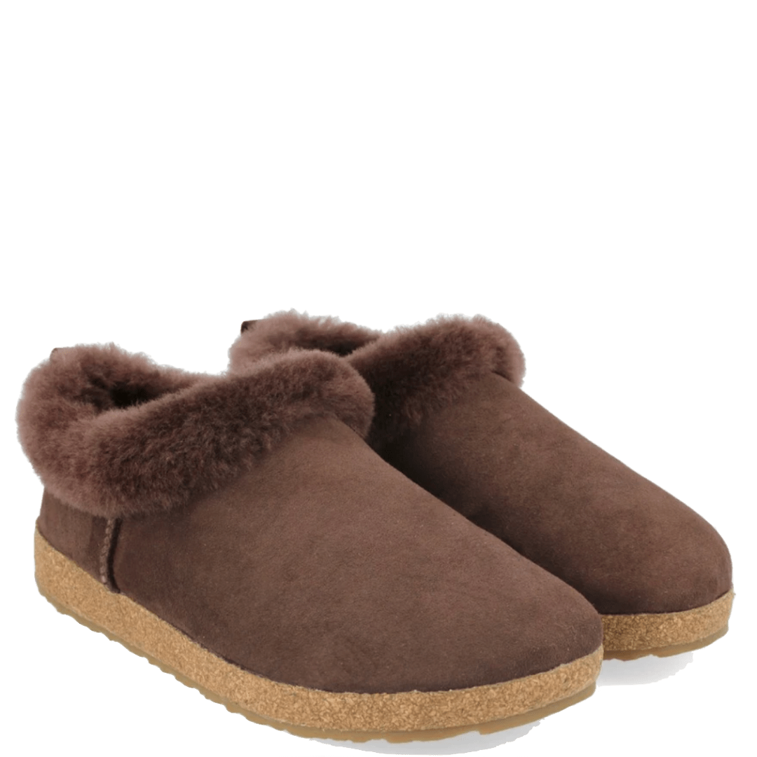 Pantofola Haflinger Lammfell Iceland Kaffee - Haflinger - Calzature Savorè