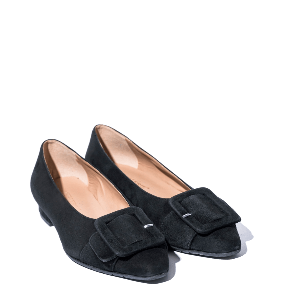 Pantofolina La Sellerie Fibbia Camoscio Nero - La Sellerie - Calzature Savorè