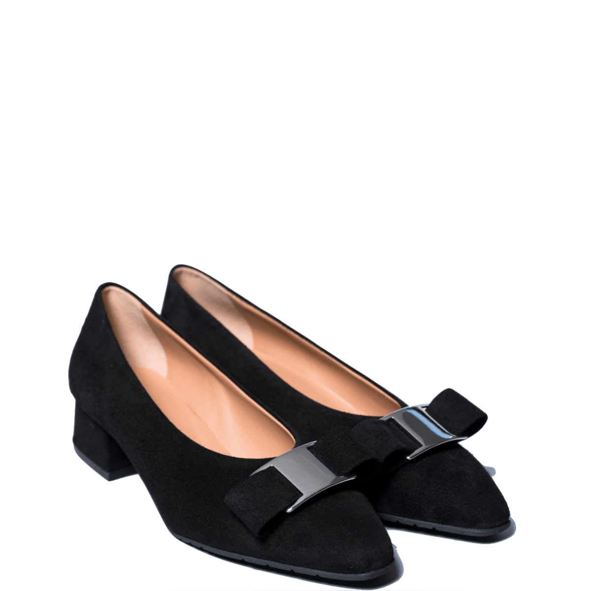 Pantofolina La Sellerie Fibbia Camoscio Nero - La Sellerie - Calzature Savorè
