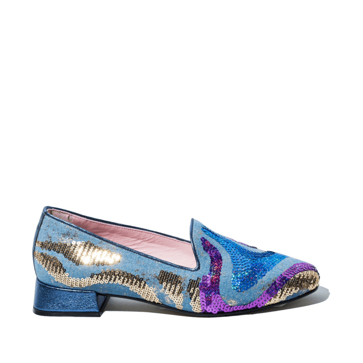 Pantofolina Le Gazzelle Paillettes Stella Cobalt - Le Gazzelle - Calzature Savorè