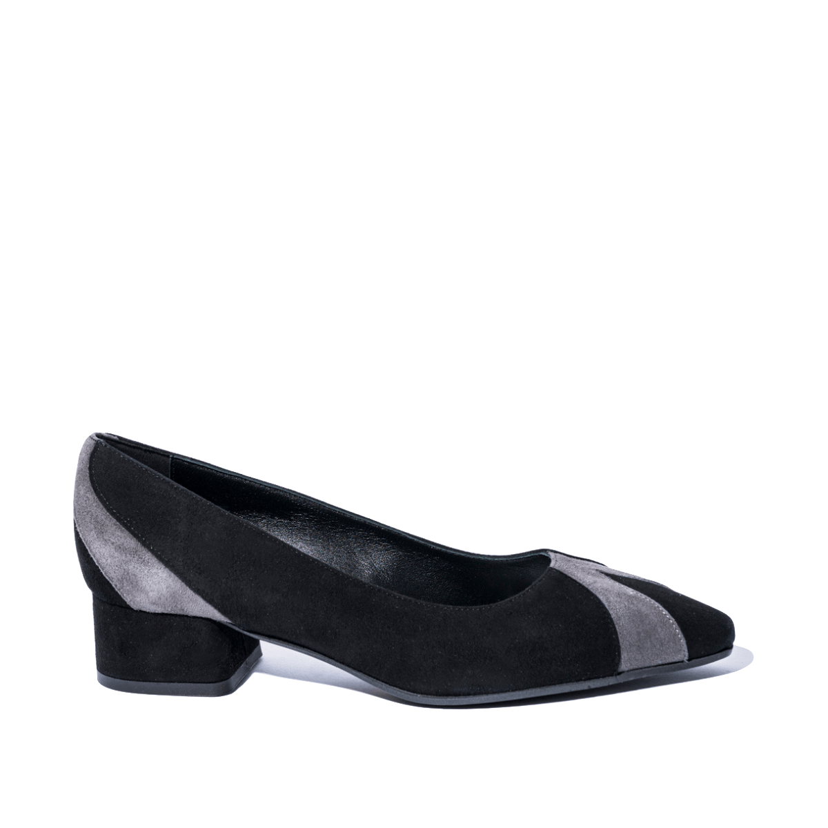 Pantofolina Vitulli & Co. Camoscio Grigio / Nero - Vitulli & Co. - Calzature Savorè