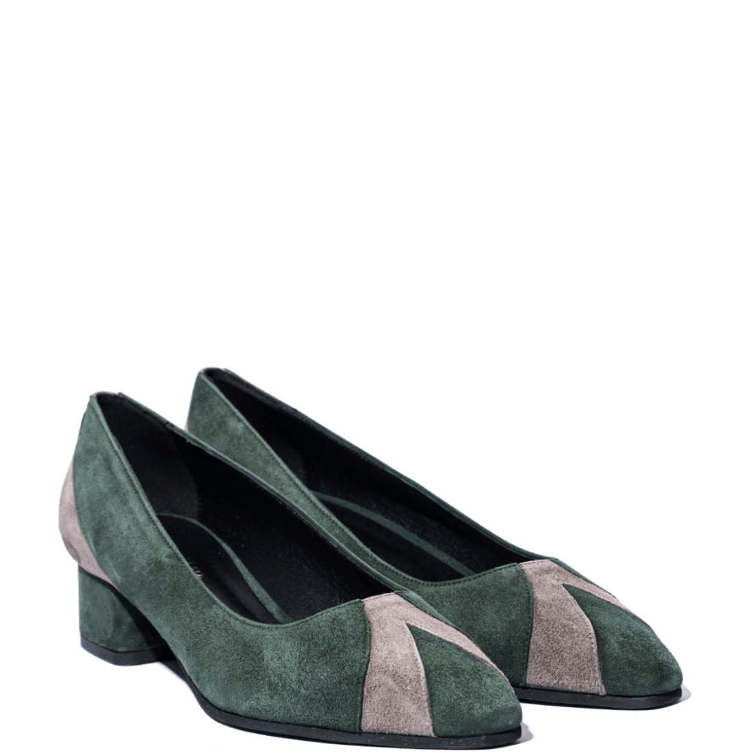 Pantofolina Vitulli & Co. Camoscio Verde / Tortora - Vitulli & Co. - Calzature Savorè