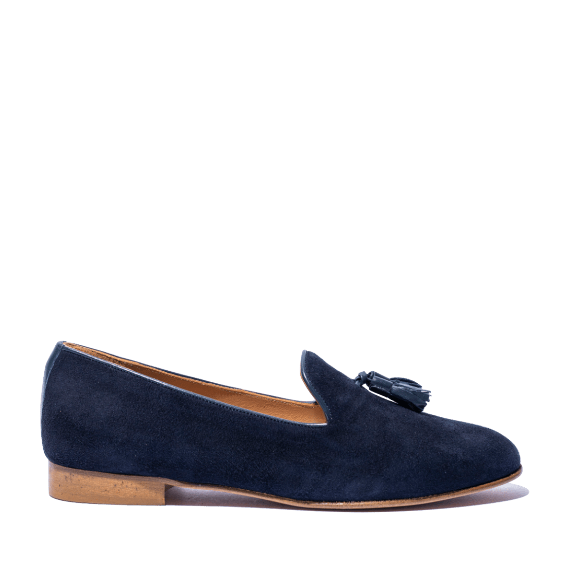 Pantofolina Vitulli & Co. Nappine Camoscio Blu - Vitulli & Co. - Calzature Savorè