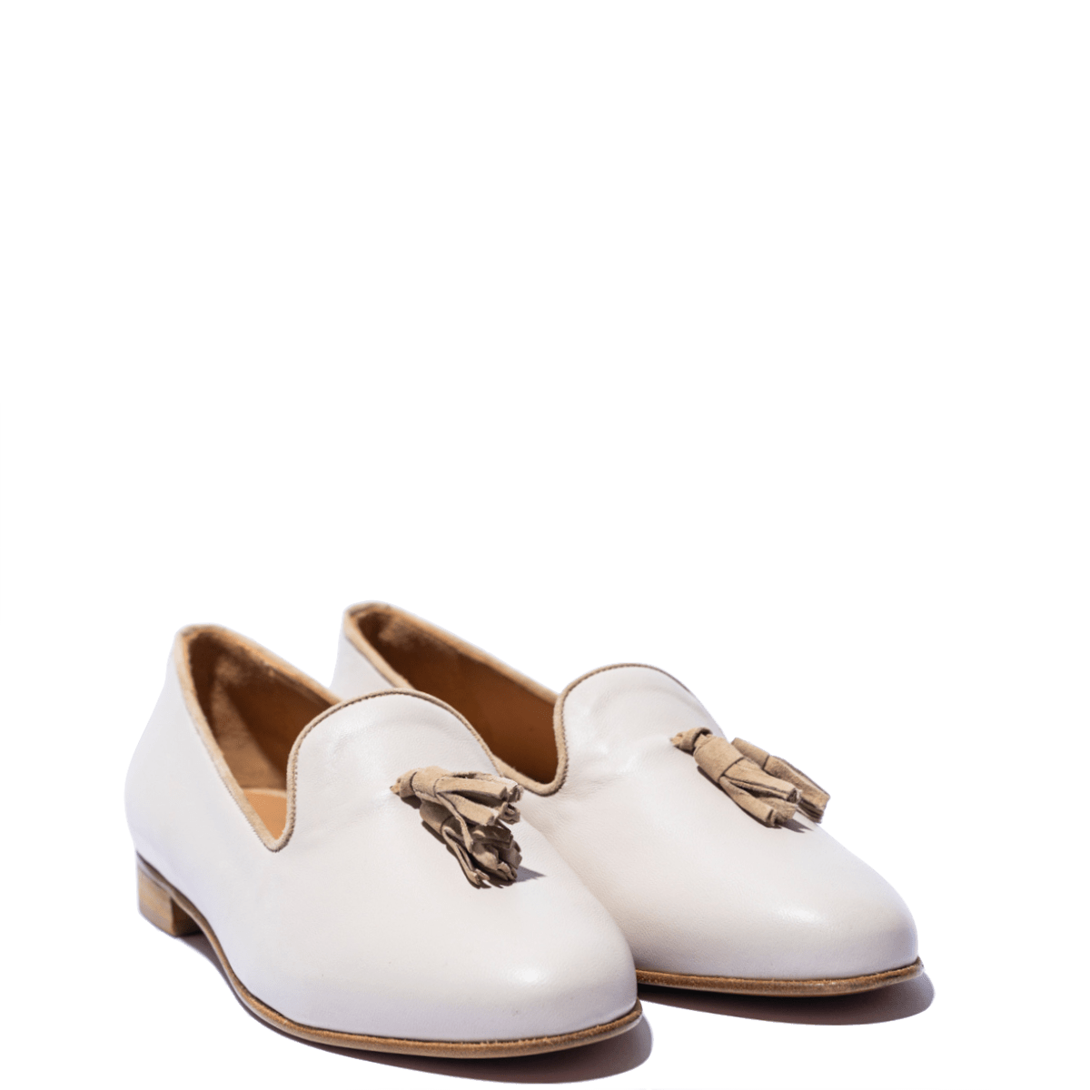 Pantofolina Vitulli & Co. Nappine Pelle Milk - Vitulli & Co. - Calzature Savorè