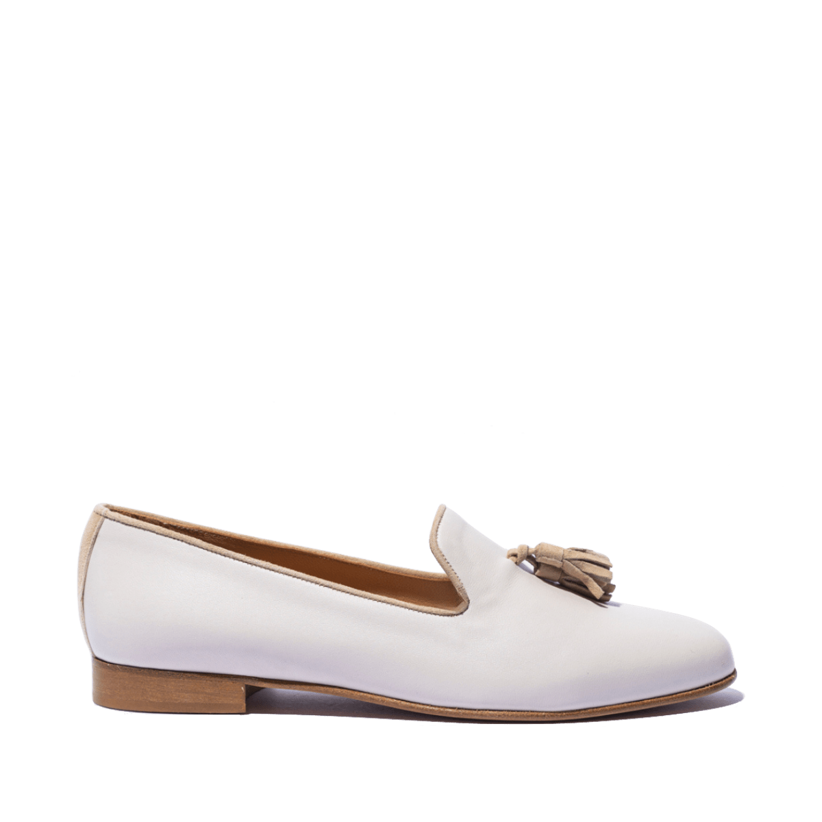 Pantofolina Vitulli & Co. Nappine Pelle Milk - Vitulli & Co. - Calzature Savorè