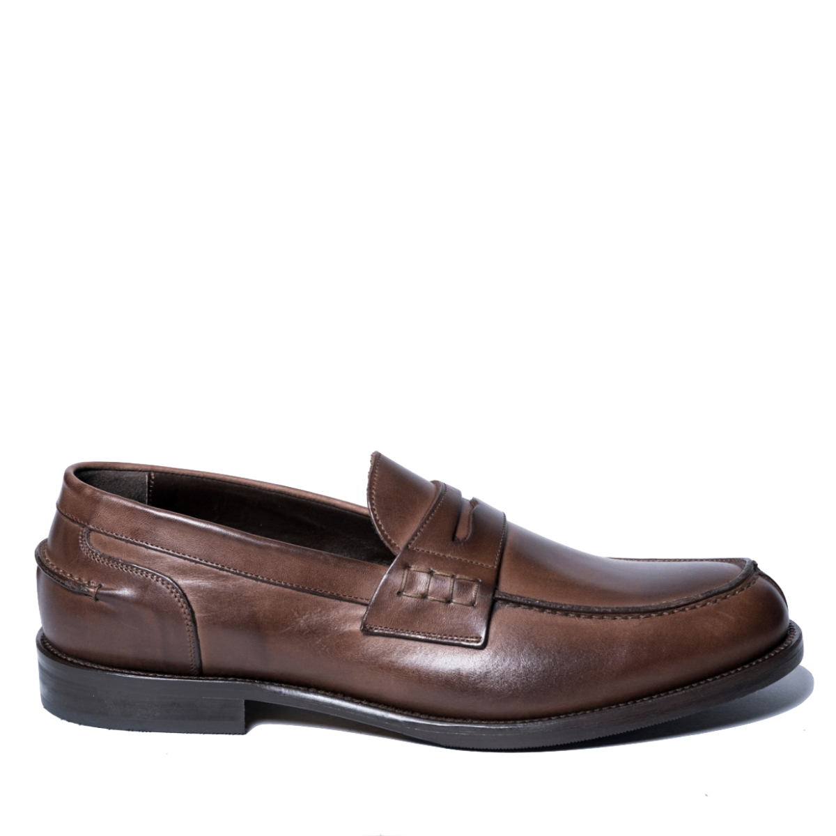 Mocassino Brando Nicol Sadler Vitello Marrone Mezza Gomma - Nicol Sadler - Calzature Savorè