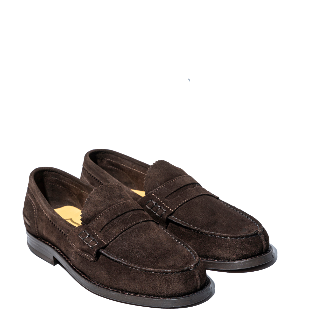 Mocassino Penny Loafer Saxone Woman Camoscio Testa Di Moro - Saxone - Calzature Savorè