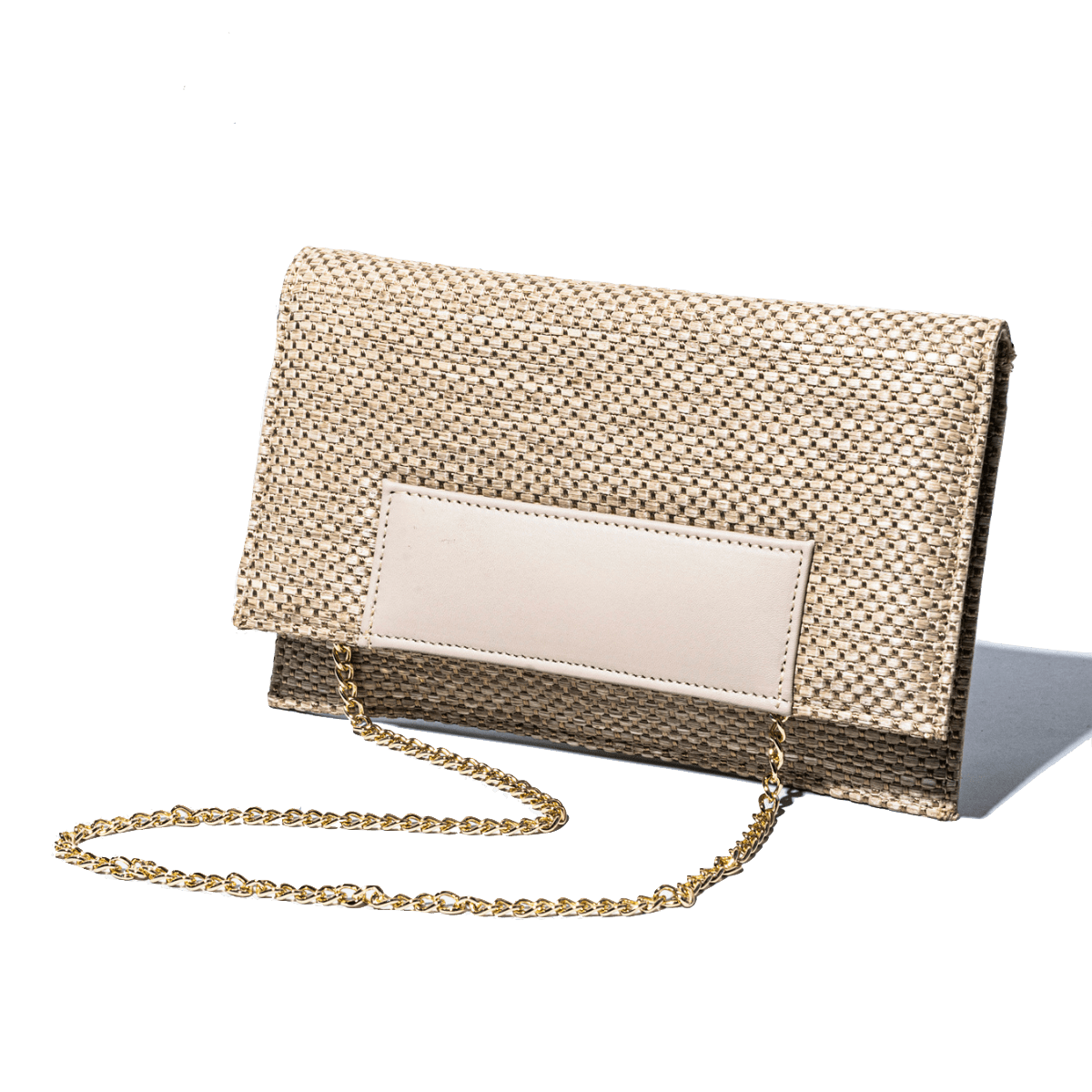 Pochette Melluso Pelle e Rafia Sabbia - Melluso - Calzature Savorè