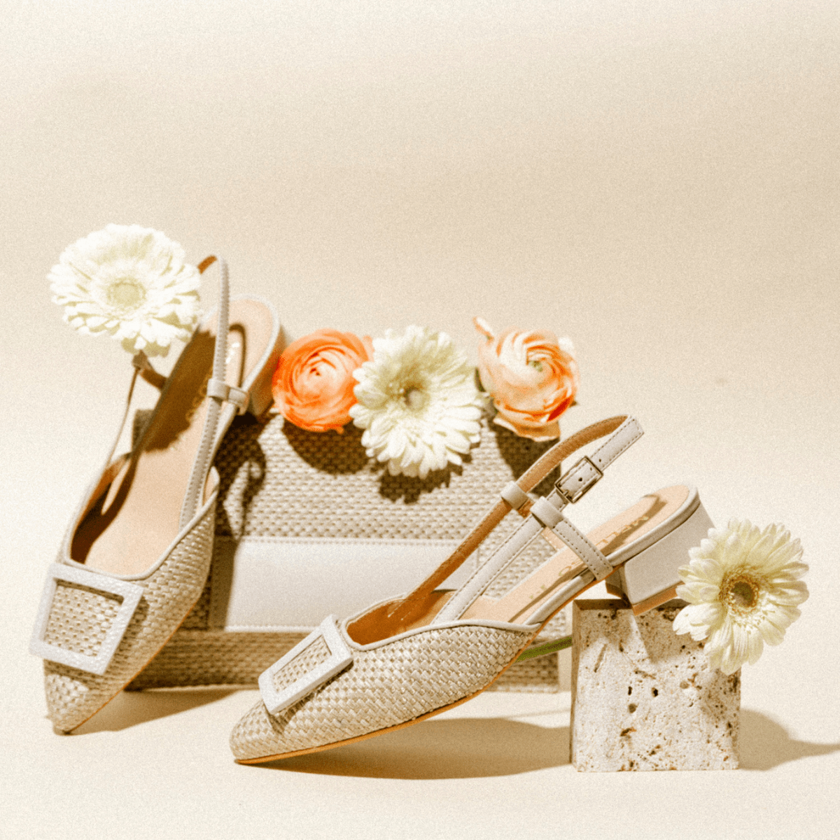 Pochette Melluso Pelle e Rafia Sabbia - Melluso - Calzature Savorè