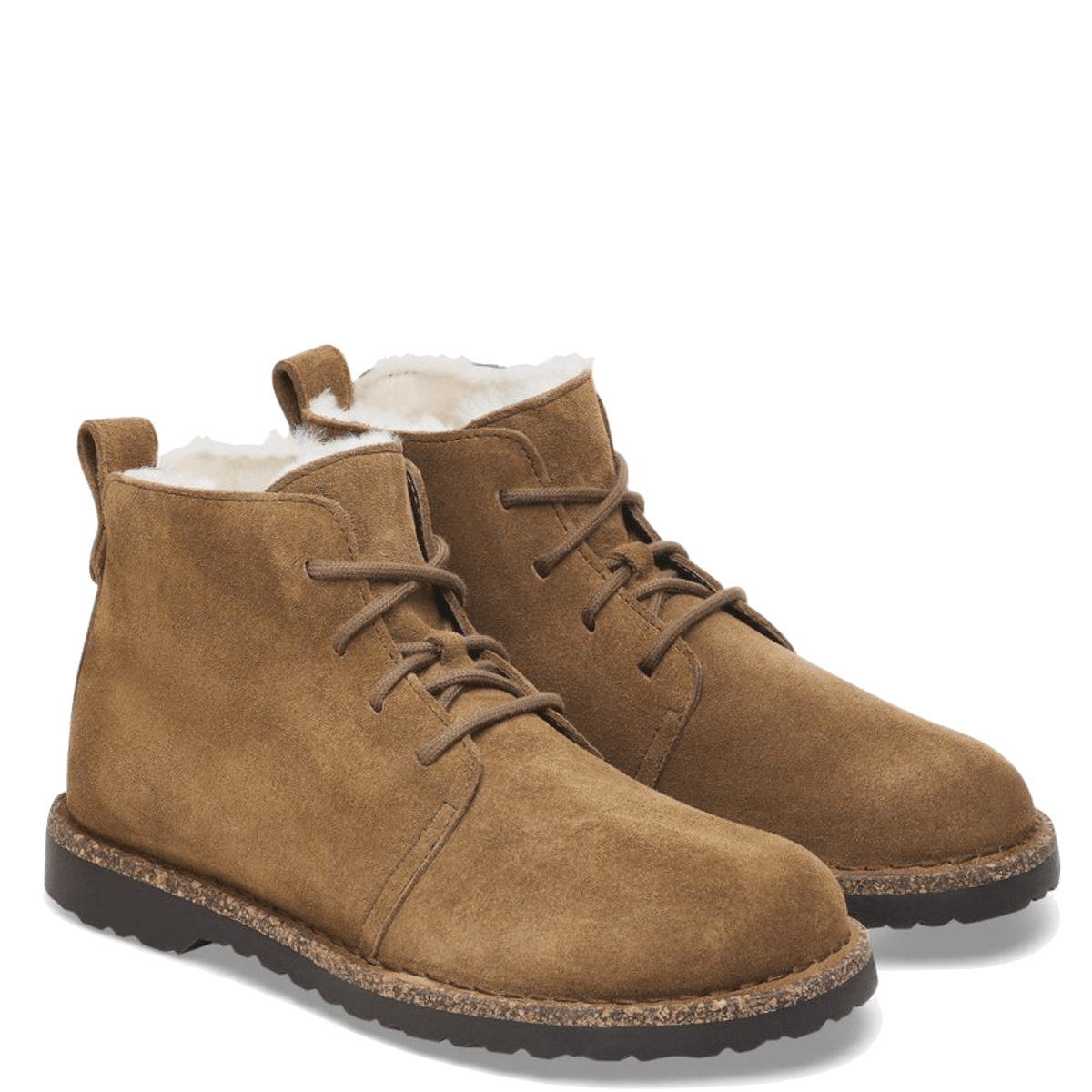 Polacchino Birkenstock Uppsala Mid Shearling Camoscio Dark Tea - Birkenstock - Calzature Savorè