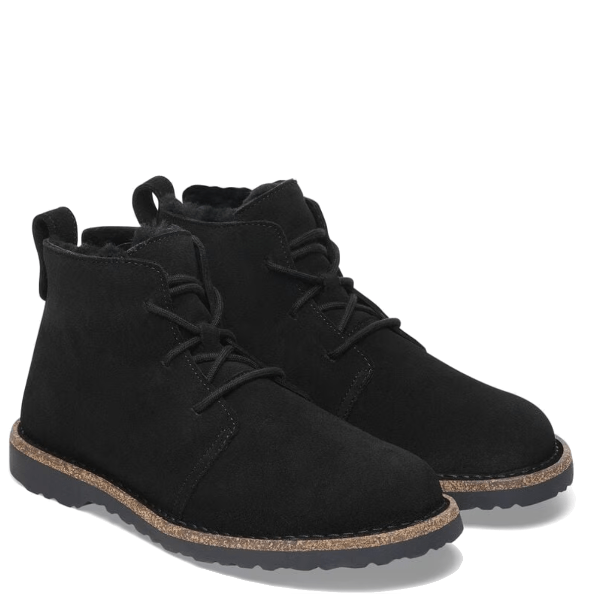 Polacchino Birkenstock Uppsala Mid Shearling Camoscio Black - Birkenstock - Calzature Savorè