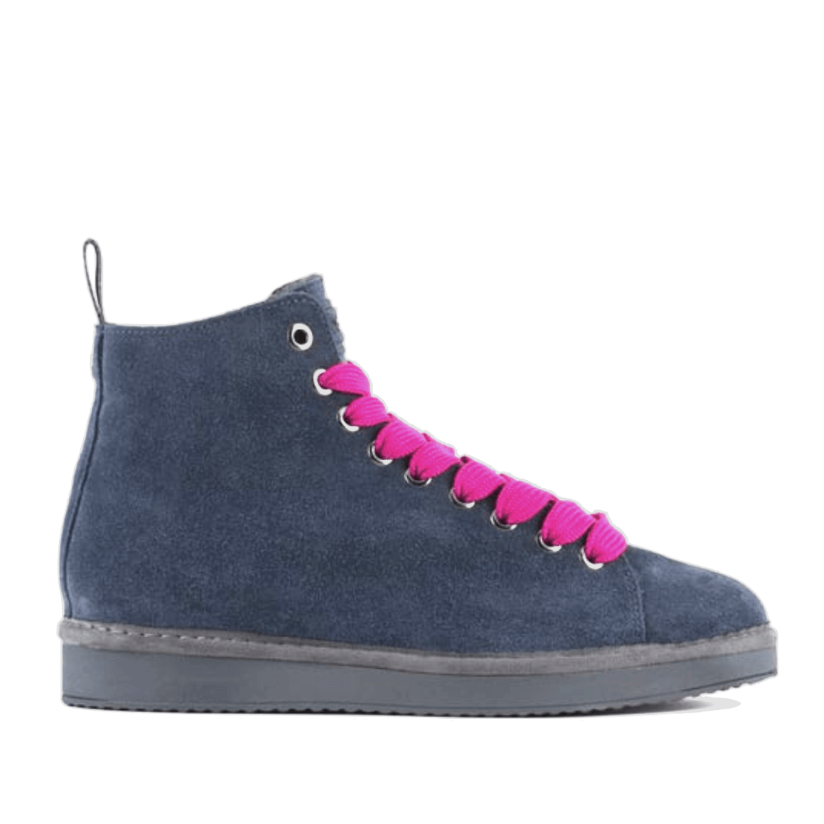 Polacchino Pánchic Suede Faux Fur Dark Blue-Fuchsia - Pànchic - Calzature Savorè