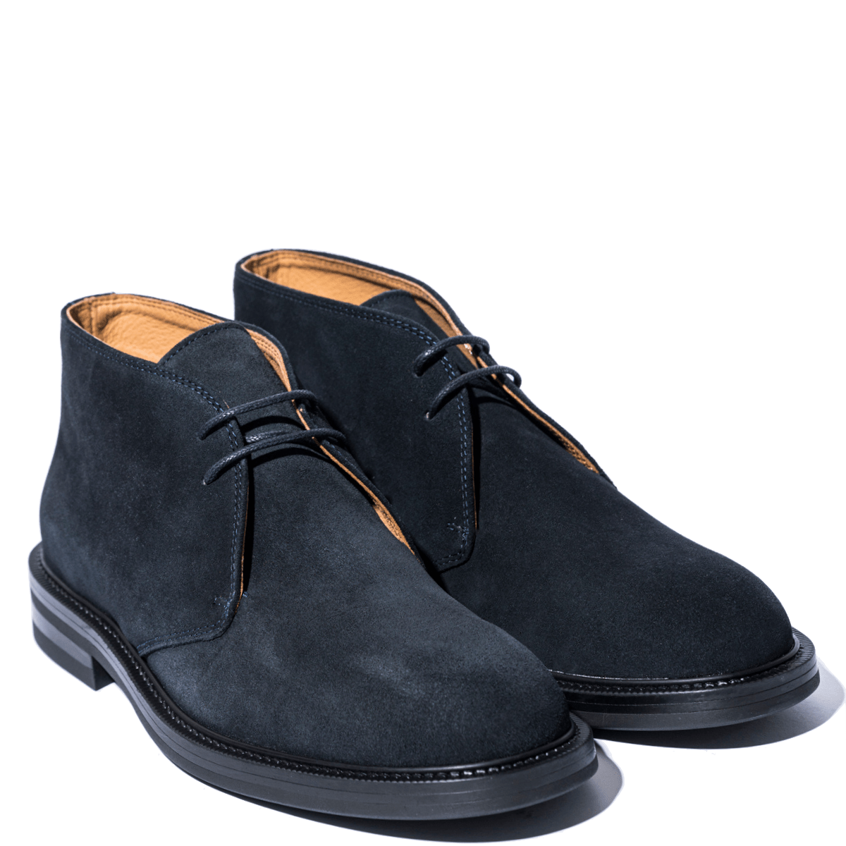 Polacchino Saxone Due Fori Camoscio Navy - Saxone - Calzature Savorè