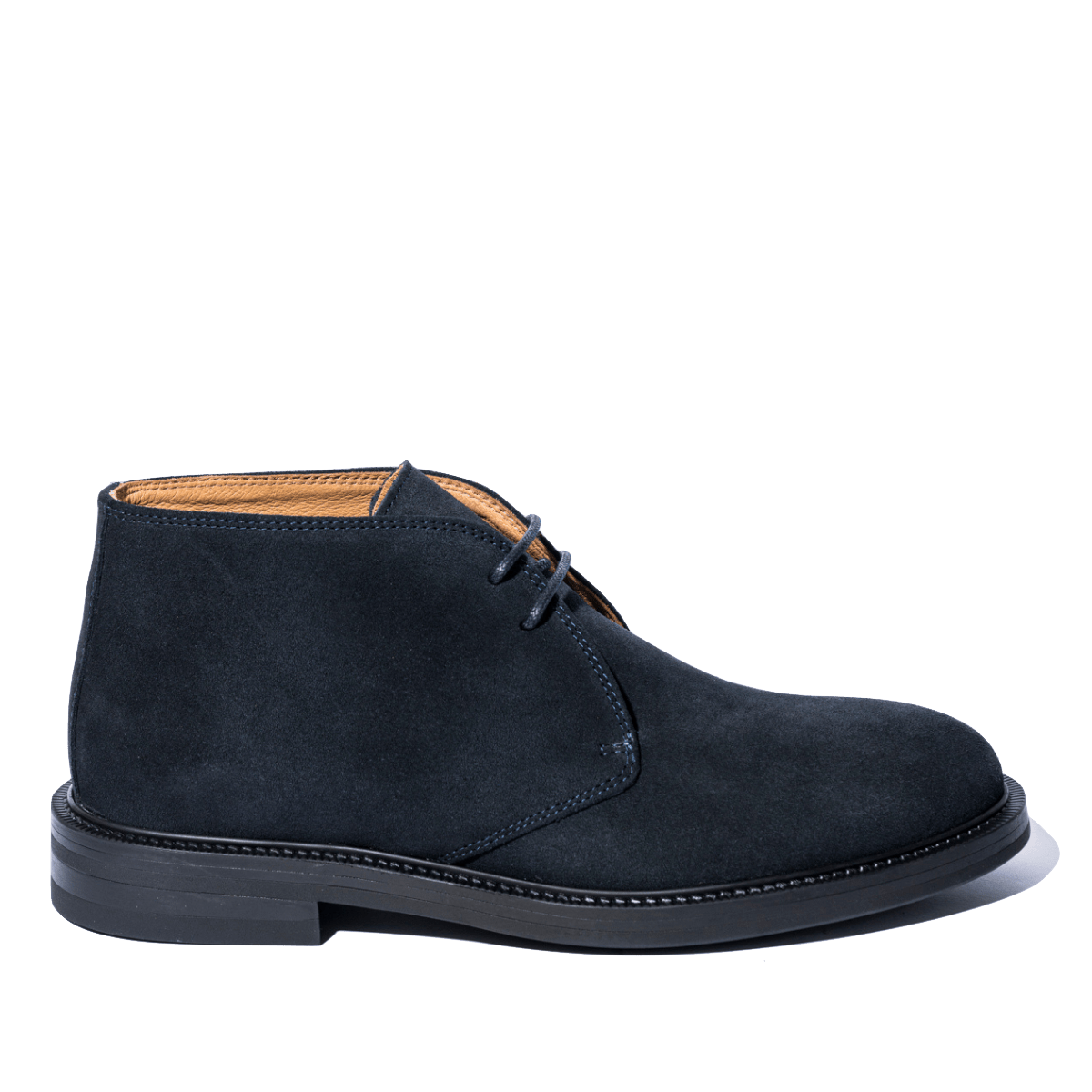 Polacchino Saxone Due Fori Camoscio Navy - Saxone - Calzature Savorè