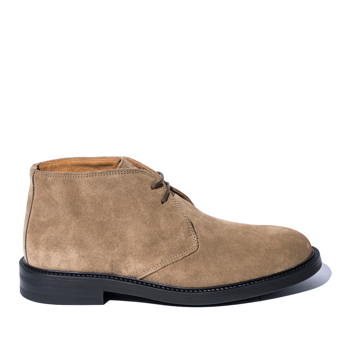 Polacchino Saxone Due Fori Camoscio Taupe - Saxone - Calzature Savorè