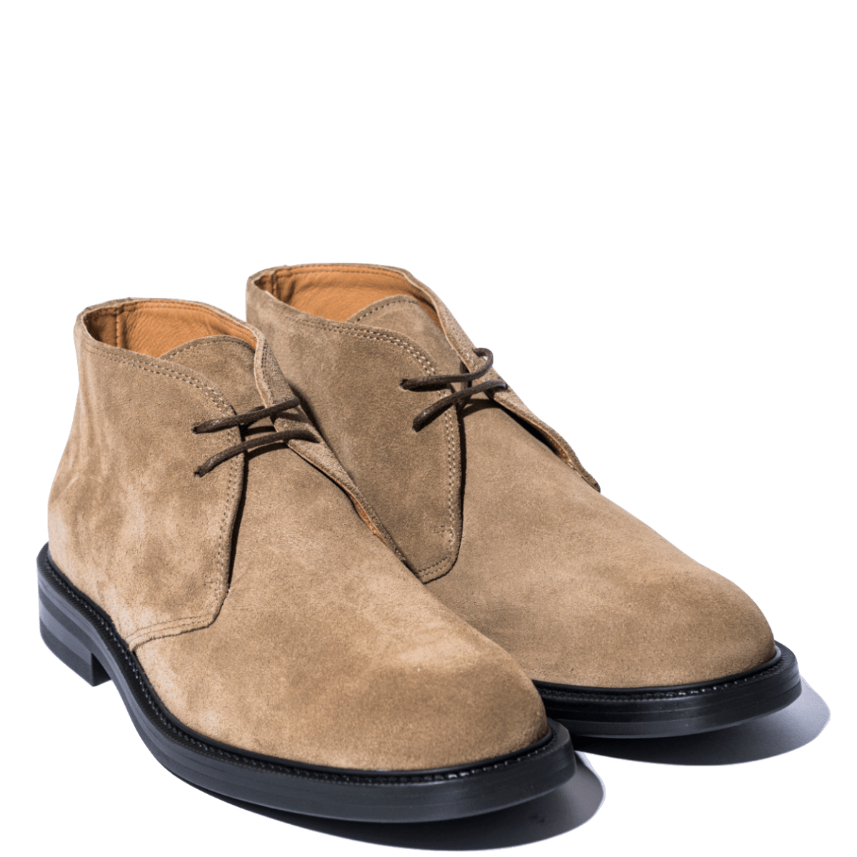 Polacchino Saxone Due Fori Camoscio Taupe - Saxone - Calzature Savorè