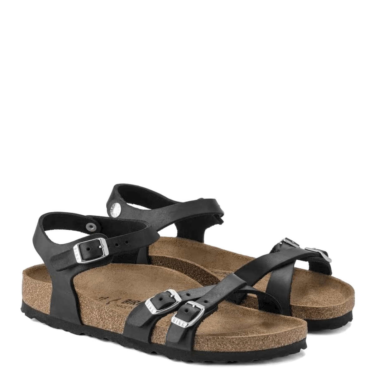 Sandalo Birkenstock Kumba Pelle Oliata Black - Birkenstock - Calzature Savorè