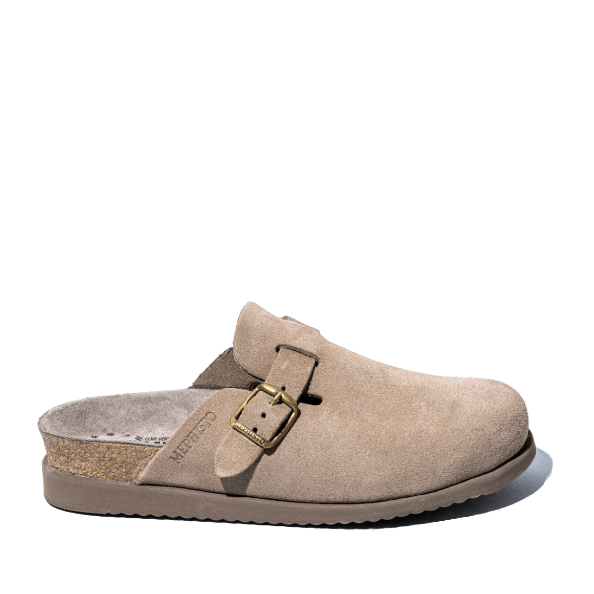 Sandalo Chiuso Mephisto Halina Camoscio Warm Grey - Mephisto - Calzature Savorè