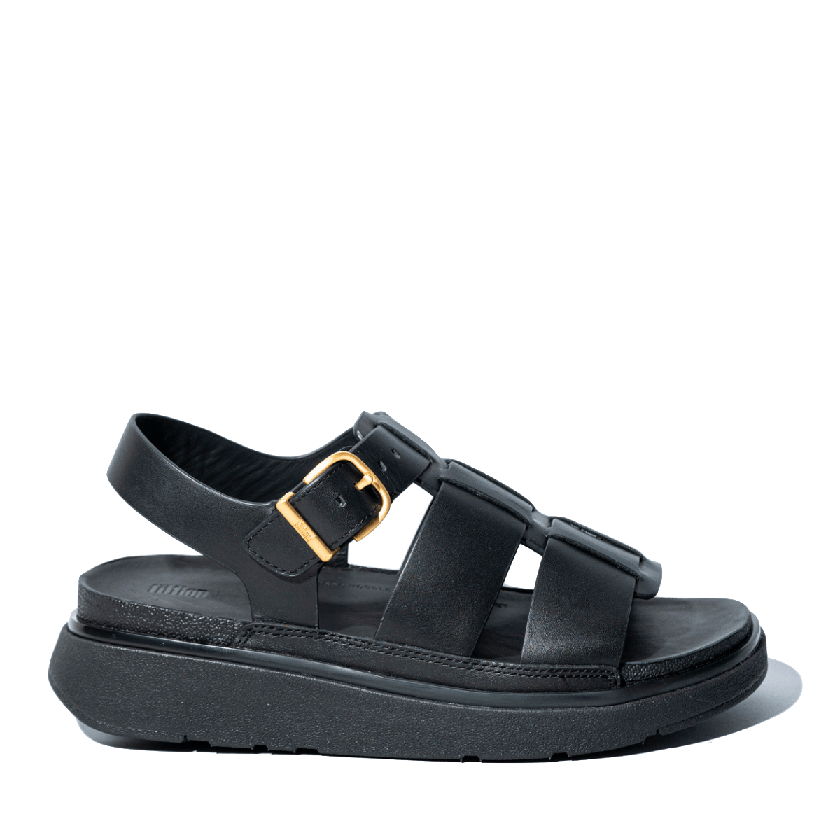 Sandalo Fit - Flop Fisherman Pelle Nero - Fit - Flop - Calzature Savorè