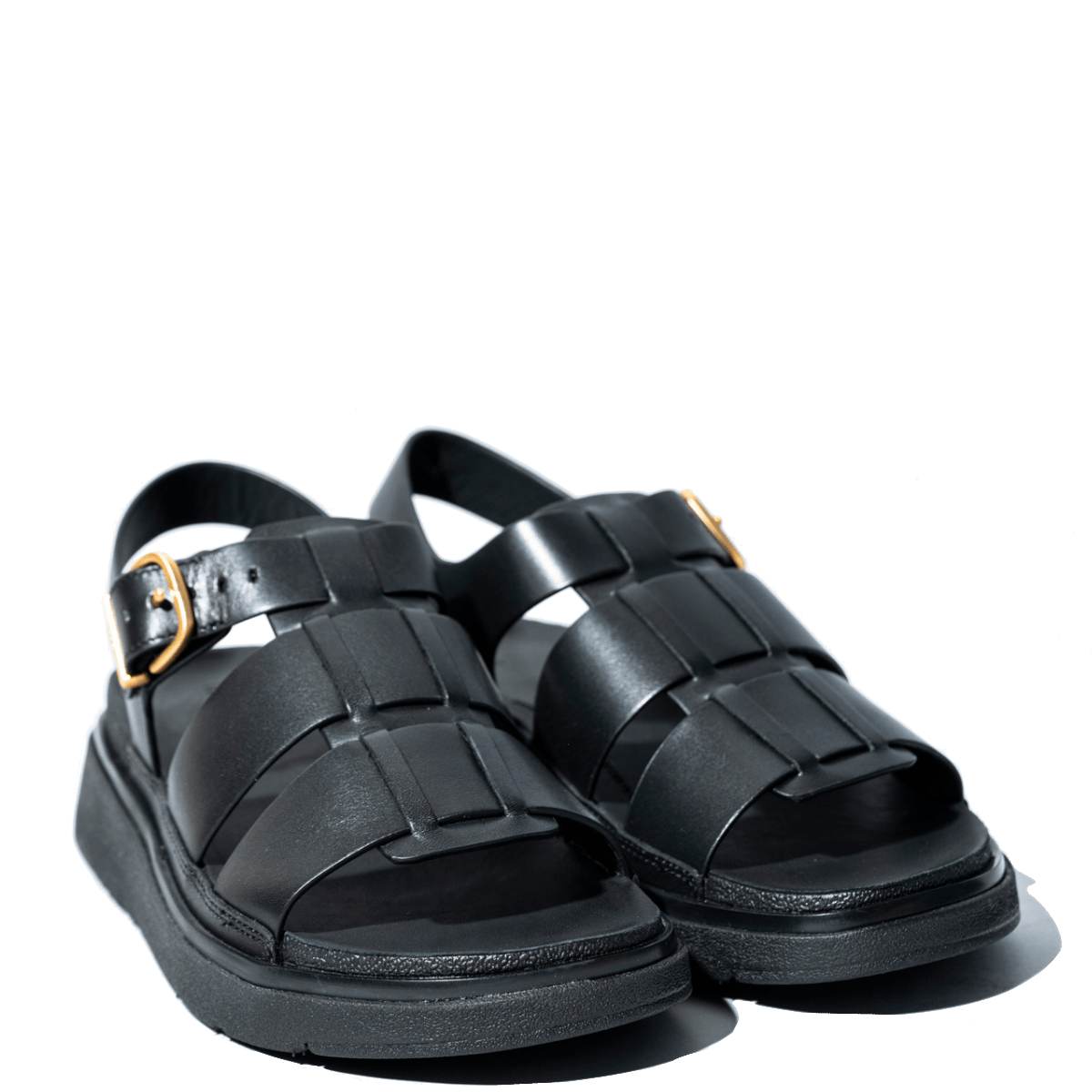 Sandalo Fit - Flop Fisherman Pelle Nero - Fit - Flop - Calzature Savorè