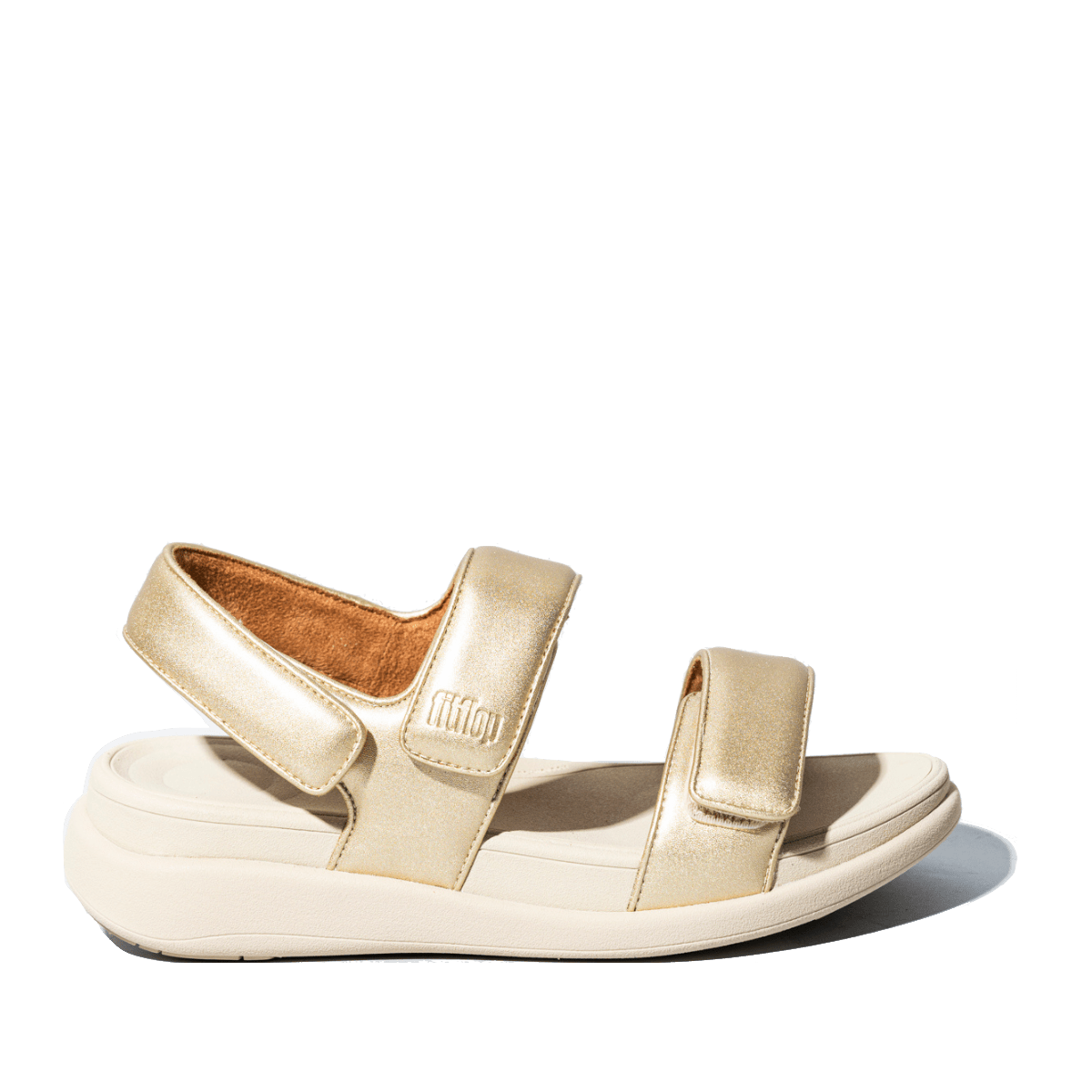 Sandalo Fit - Flop Flatform Back - Strap Pelle Platino - Fit - Flop - Calzature Savorè