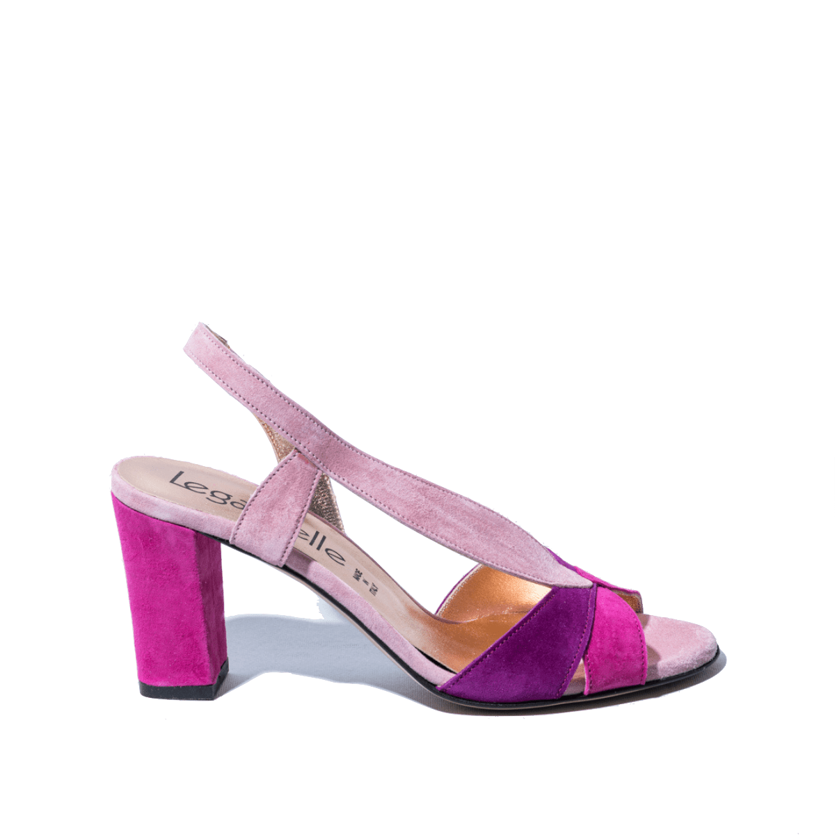 Sandalo Le Gazzelle Camoscio Rosa/Viola - Le Gazzelle - Calzature Savorè