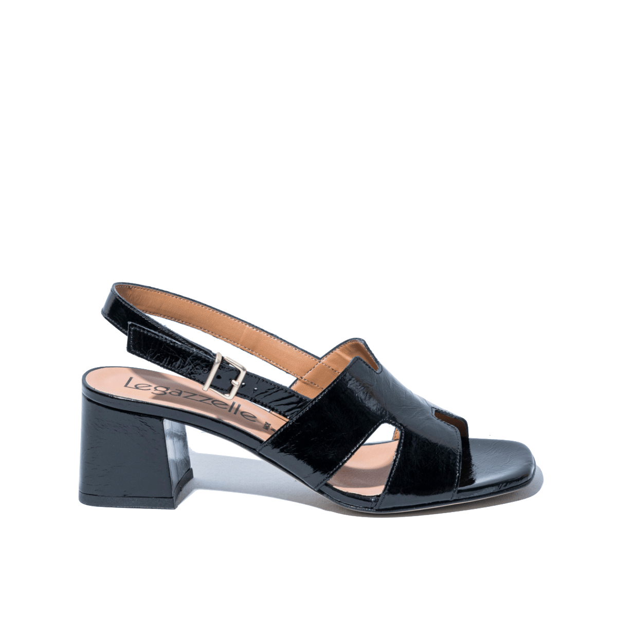 Sandalo Le Gazzelle H Pelle Lux Nero - Le Gazzelle - Calzature Savorè