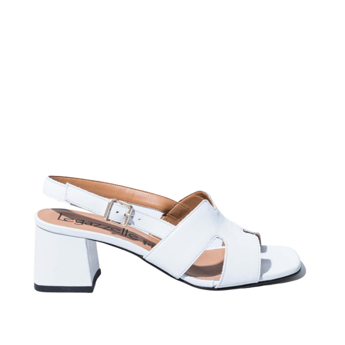 Sandalo Le Gazzelle H Pelle Solanet Bianco - Le Gazzelle - Calzature Savorè