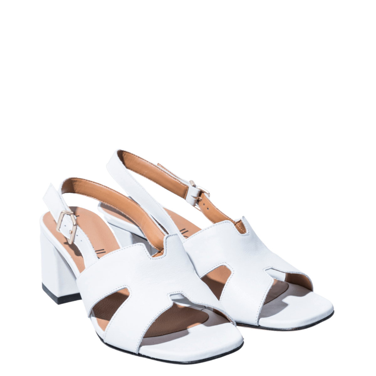 Sandalo Le Gazzelle H Pelle Solanet Bianco