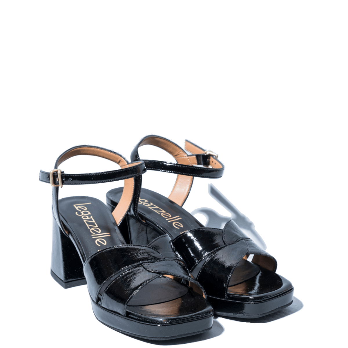 Sandalo Le Gazzelle Pelle Lux Nero - Le Gazzelle - Calzature Savorè