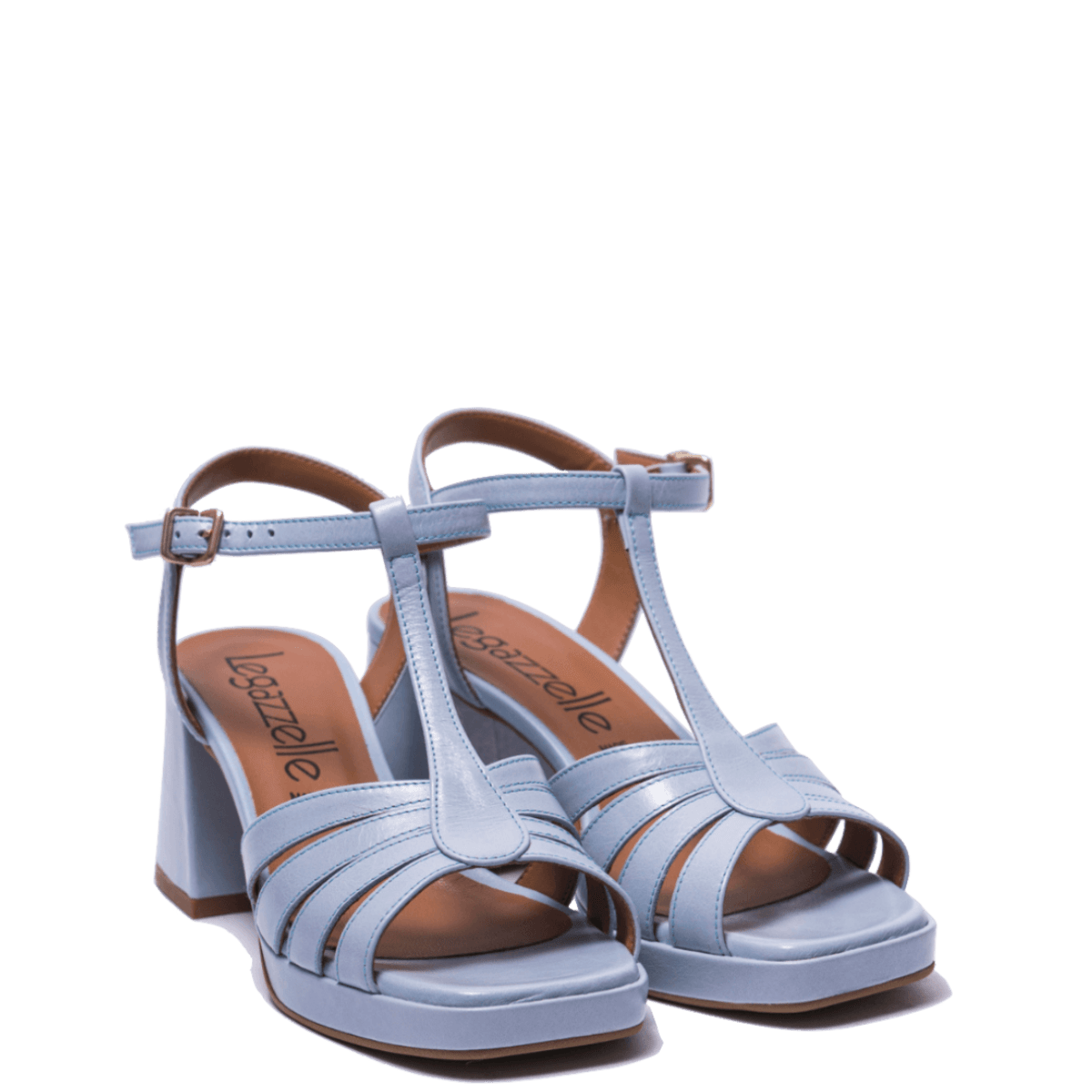 Sandalo Le Gazzelle Pelle Tuscany Cielo - Le Gazzelle - Calzature Savorè