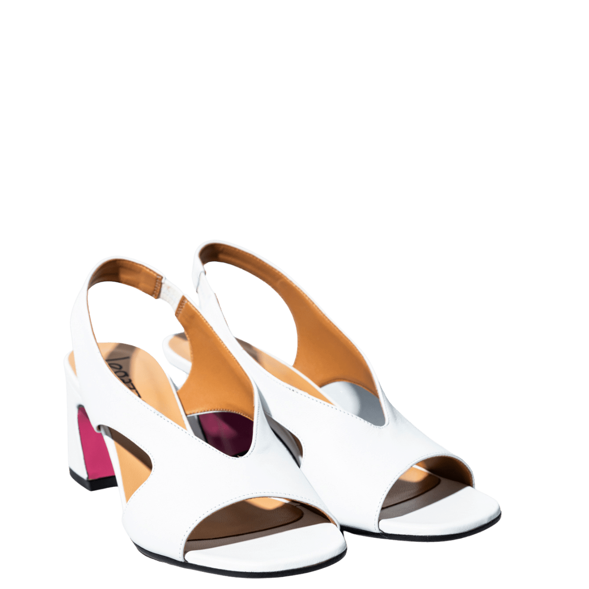 Sandalo Le Gazzelle Scollo Profondo Pelle Bianco - Le Gazzelle - Calzature Savorè