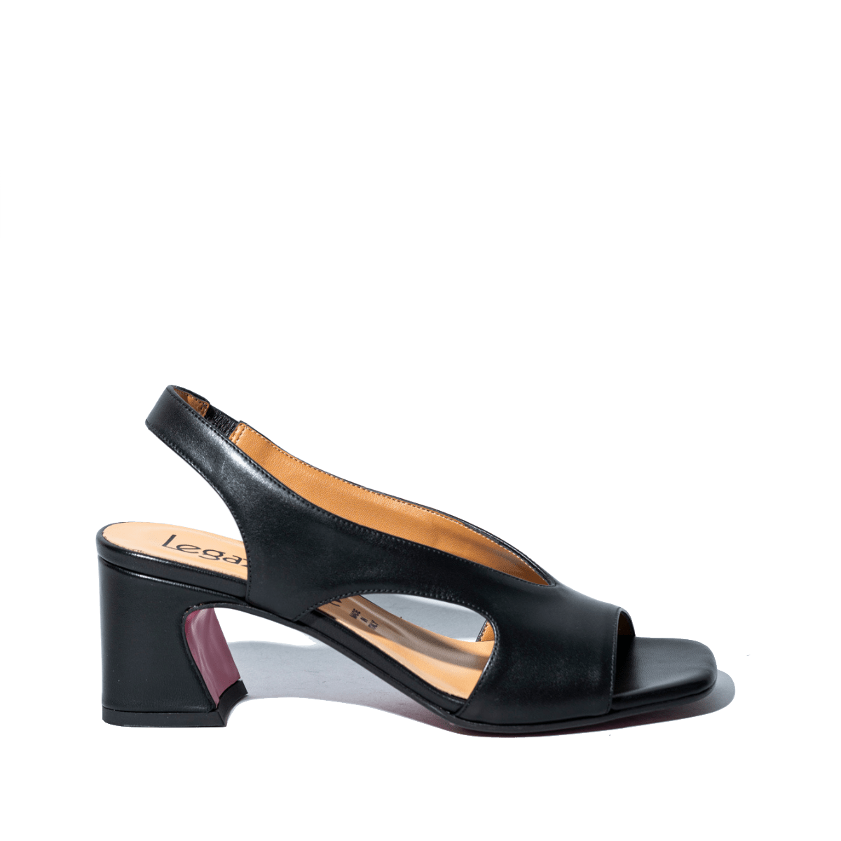 Sandalo Le Gazzelle Scollo Profondo Pelle Nero - Le Gazzelle - Calzature Savorè