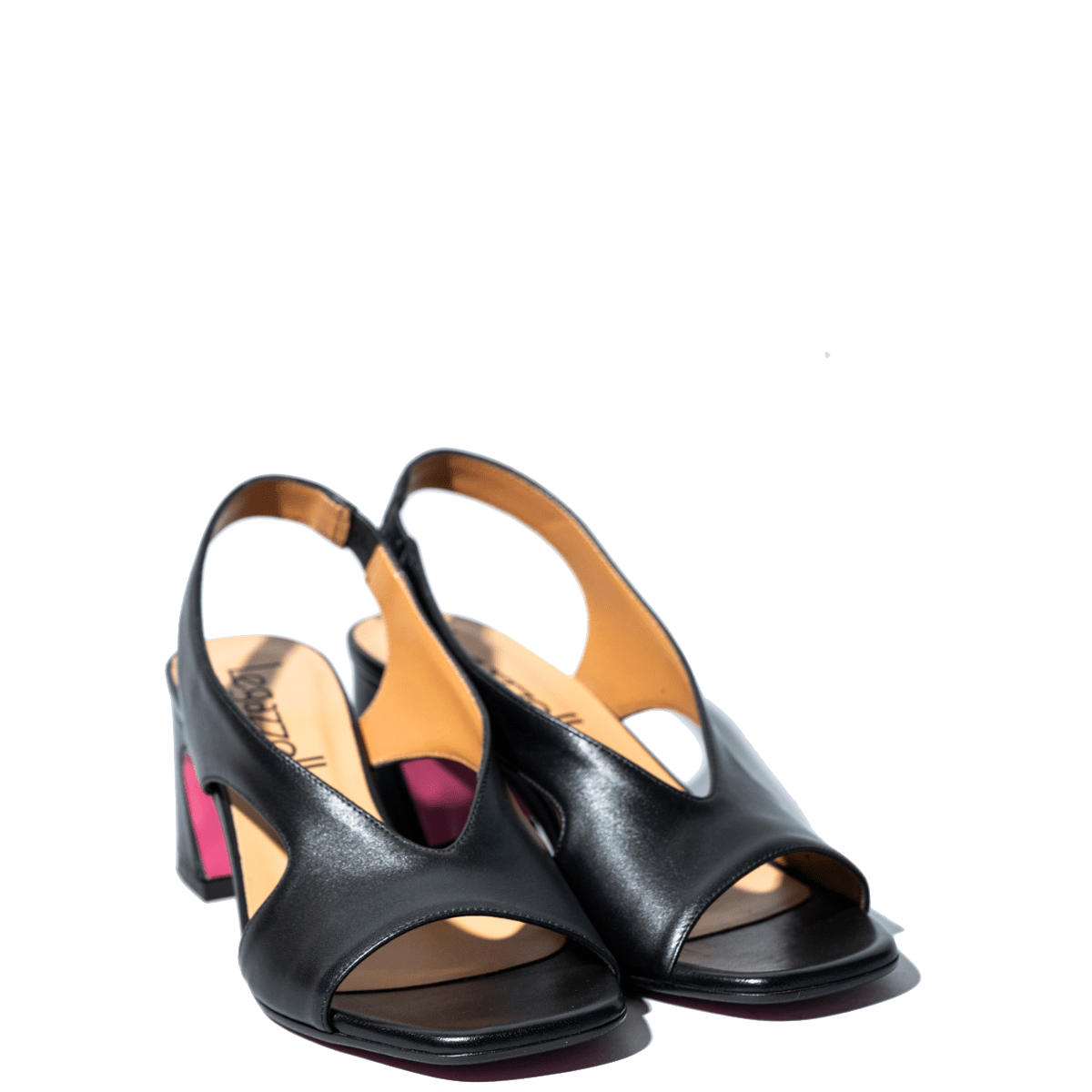 Sandalo Le Gazzelle Scollo Profondo Pelle Nero - Le Gazzelle - Calzature Savorè