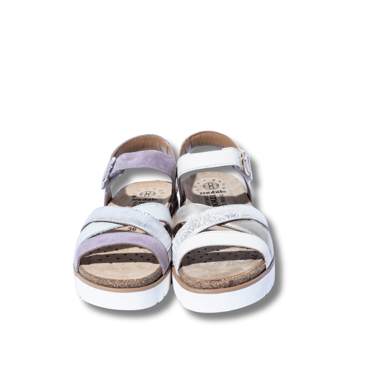 Sandalo Mephisto Thina Pelle e Camoscio Mallow - Mephisto - Calzature Savorè