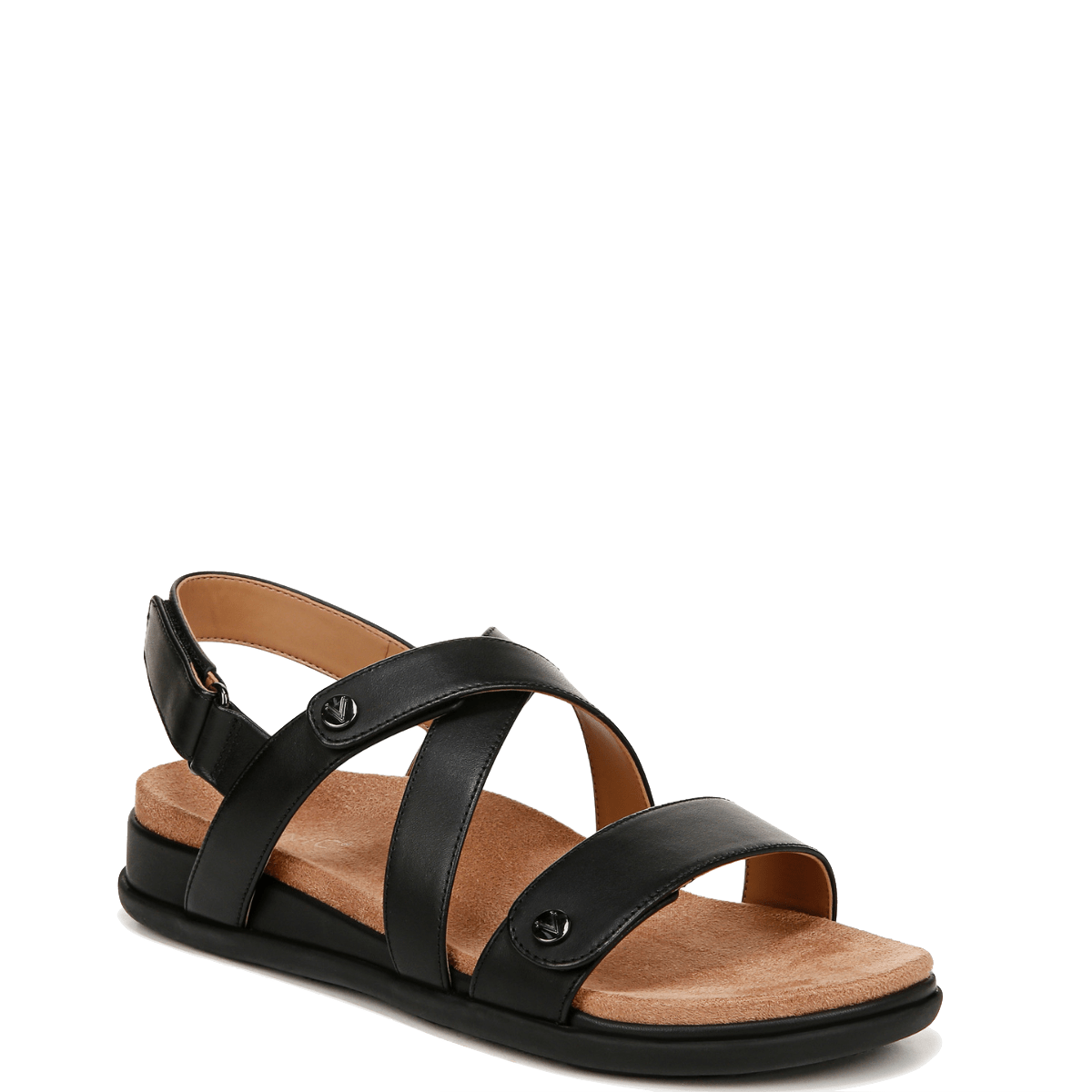 Sandalo Vionic Strap Cypress Pelle Nero - Vionic - Calzature Savorè