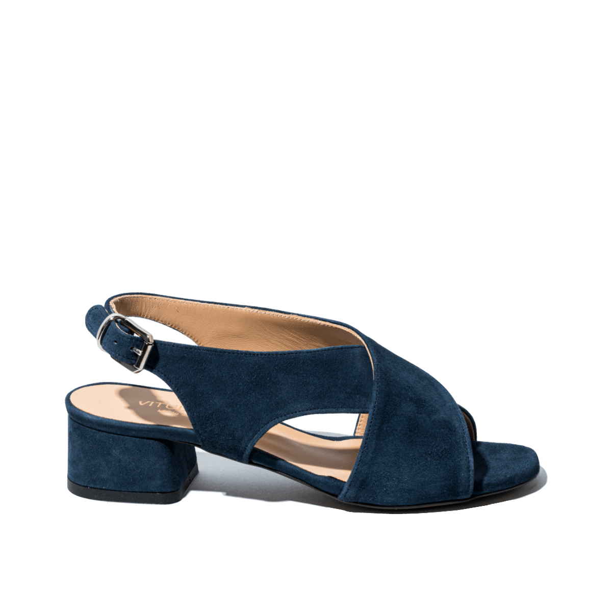 Sandalo Vitulli & Co. Camoscio Blu - Vitulli & Co. - Calzature Savorè