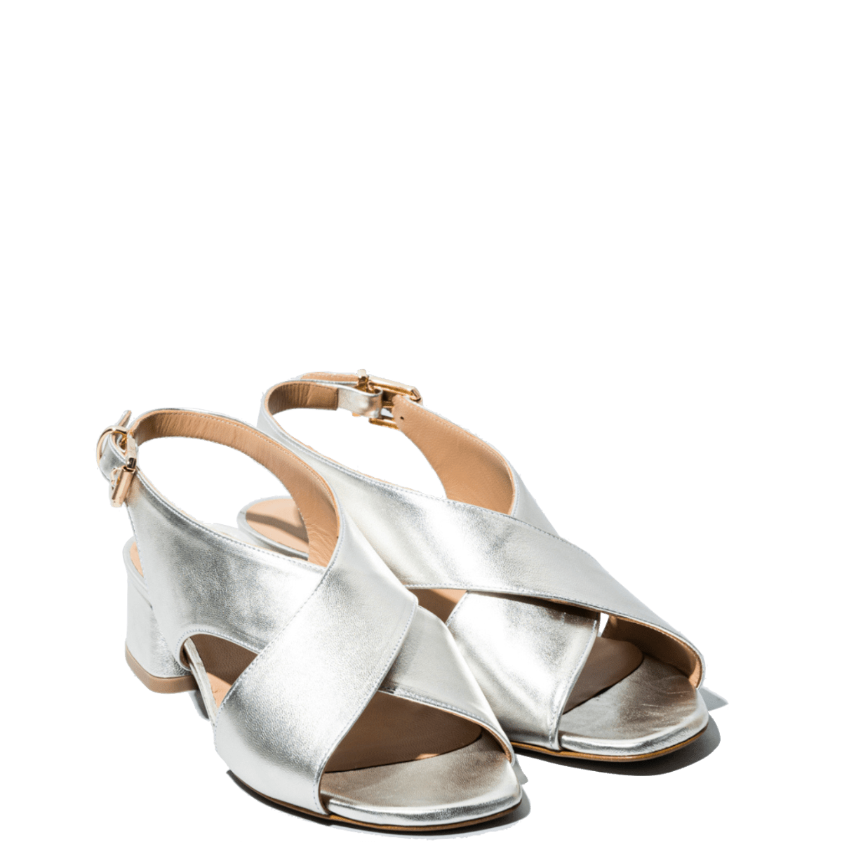 Sandalo Vitulli & Co. Nappa Laminato Sasso - Vitulli & Co. - Calzature Savorè