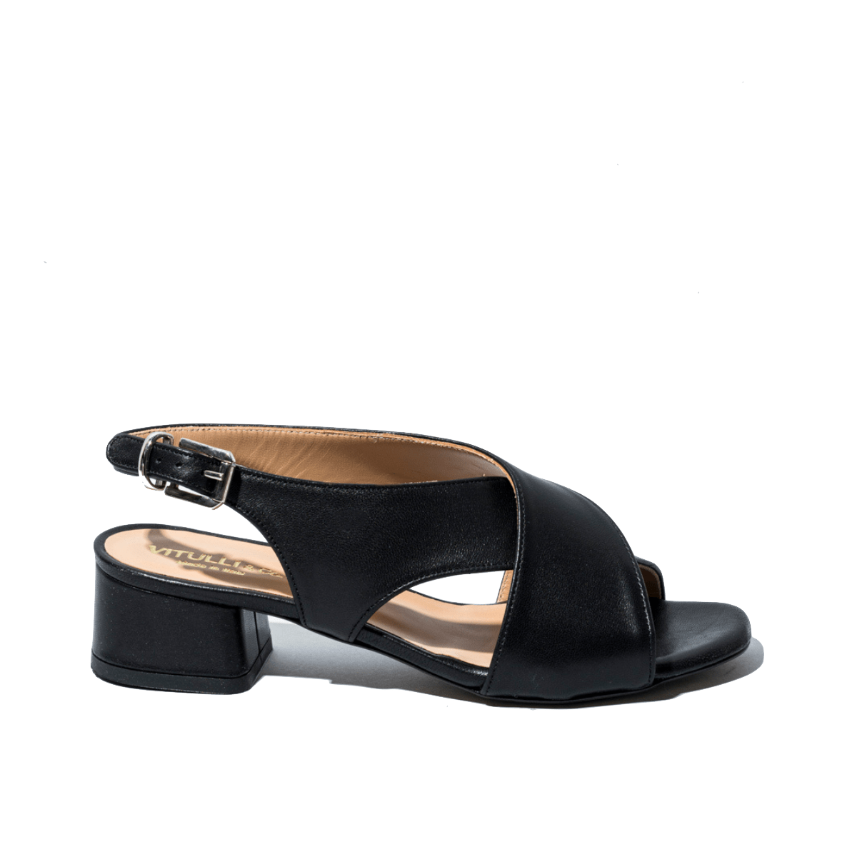 Sandalo Vitulli & Co. Nappa Nero - Vitulli & Co. - Calzature Savorè