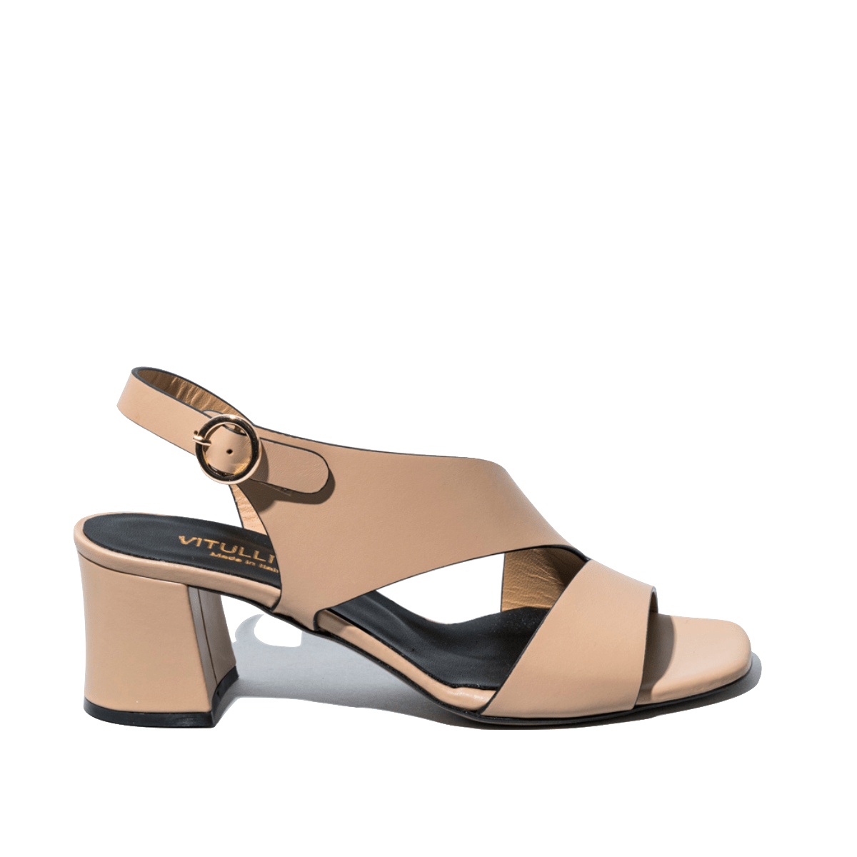 Sandalo Vitulli & Co. Pelle Cuoio Chiaro - Vitulli & Co. - Calzature Savorè