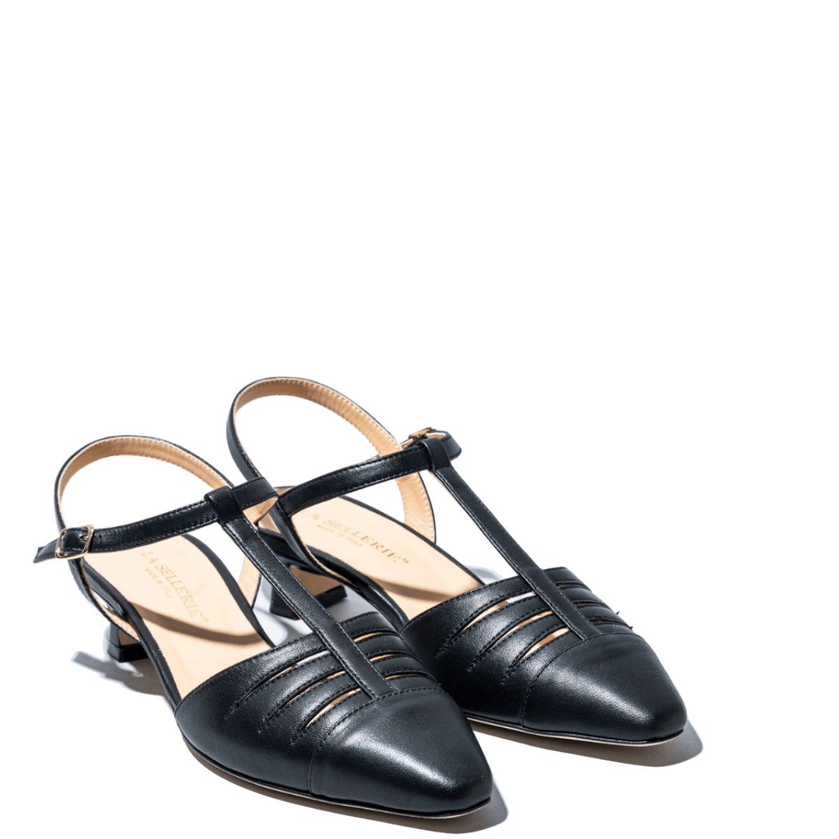 Slingback La Sellerie Cinturino Nappa Nero - La Sellerie - Calzature Savorè