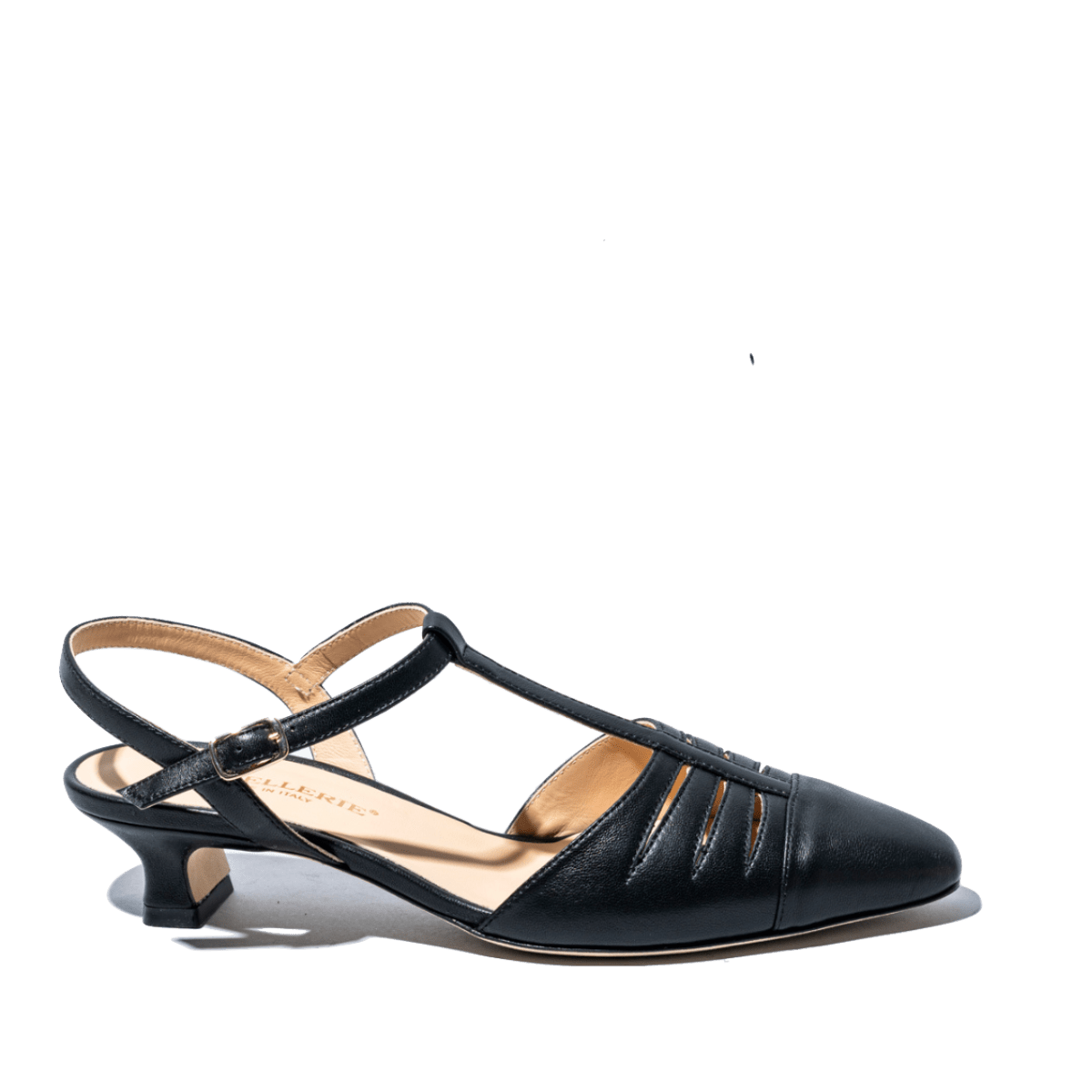 Slingback La Sellerie Cinturino Nappa Nero - La Sellerie - Calzature Savorè