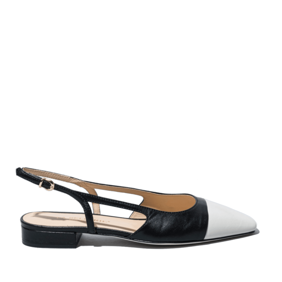 Slingback La Sellerie Nappa Soft Nero Tacco Basso - La Sellerie - Calzature Savorè