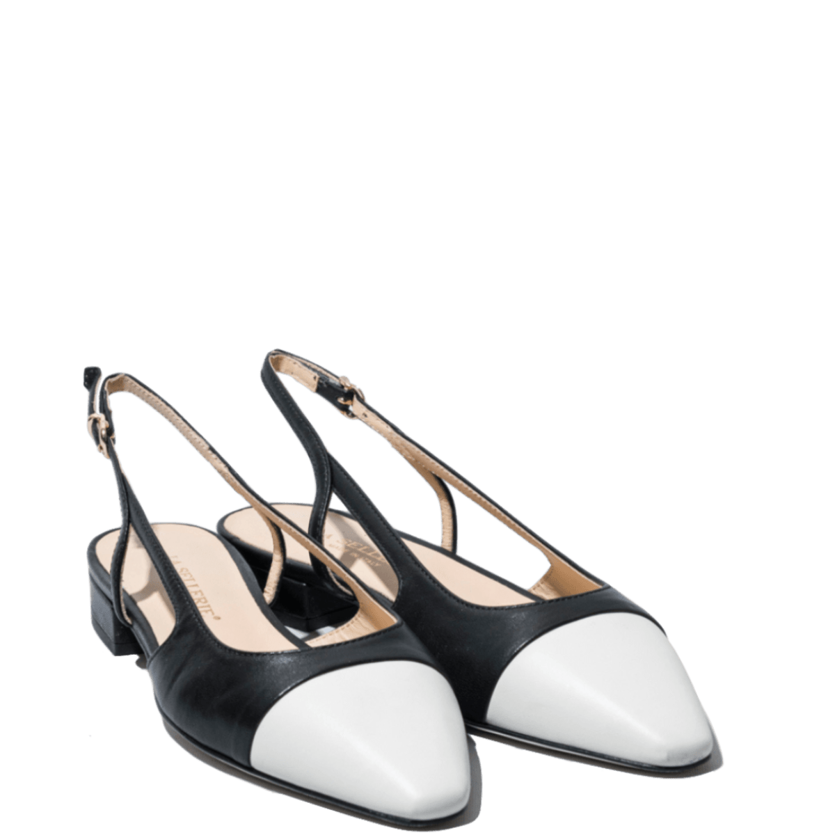 Slingback La Sellerie Nappa Soft Nero Tacco Basso - La Sellerie - Calzature Savorè