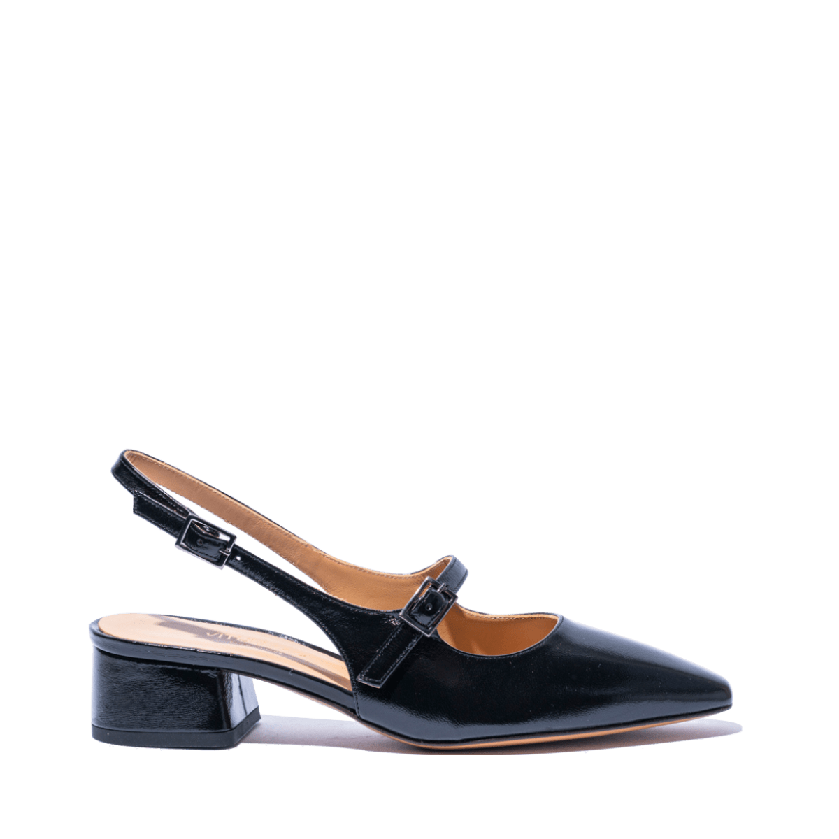 Slingback Mary Jane Vitulli & Co. Vernice Nero - Vitulli & Co. - Calzature Savorè
