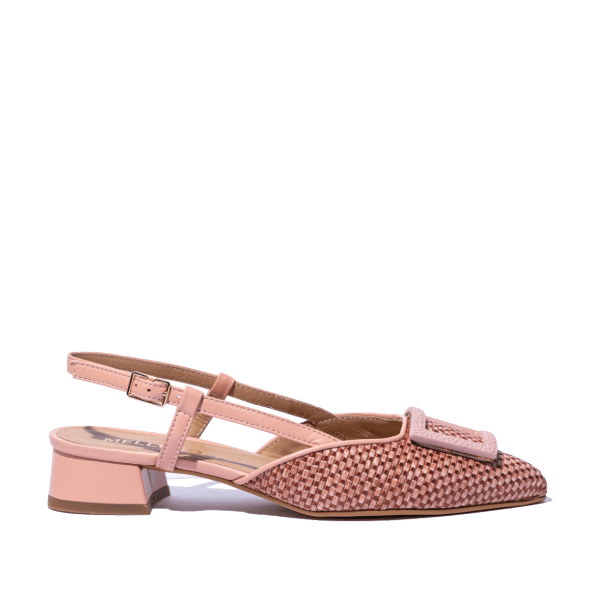 Slingback Melluso Arianna Pelle e Rafia Plaster - Melluso - Calzature Savorè