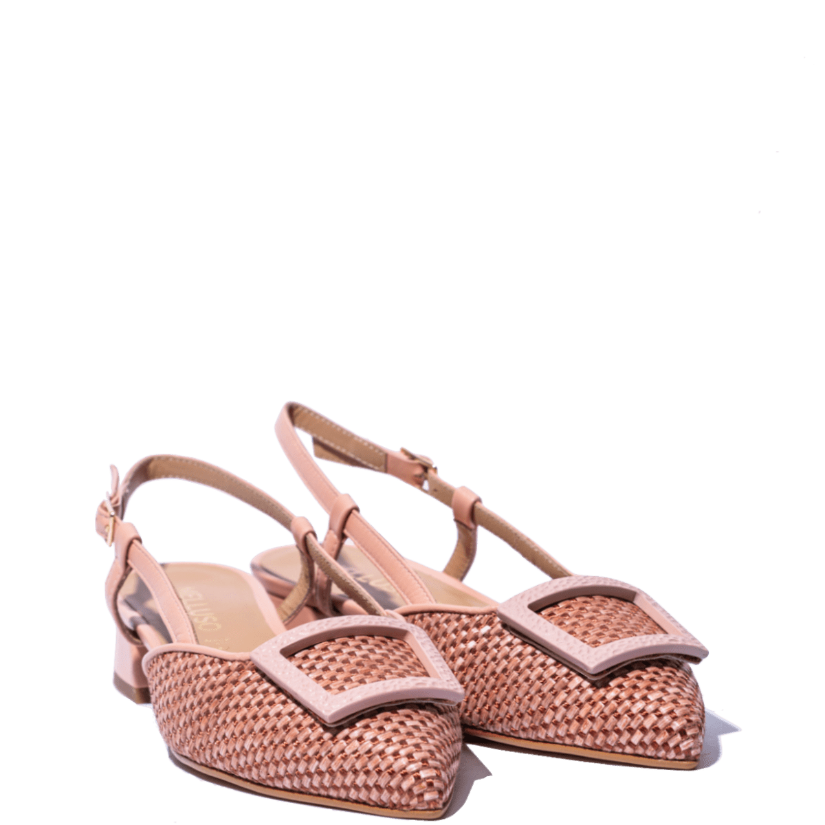 Slingback Melluso Arianna Pelle e Rafia Plaster - Melluso - Calzature Savorè