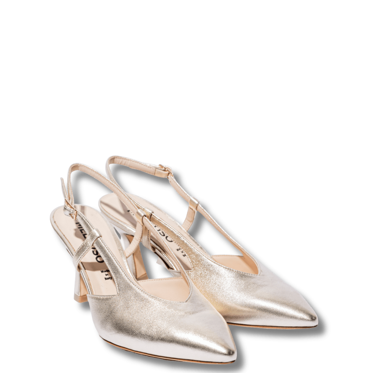Slingback Melluso Linda Pelle Platino - Melluso - Calzature Savorè