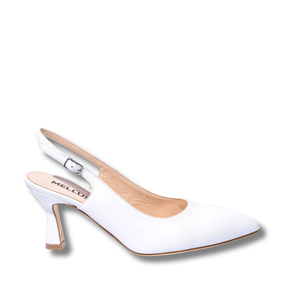Slingback Melluso Pelle Bianco Sposa - Melluso - Calzature Savorè